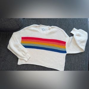 American eagle knitted long sleeve crop top